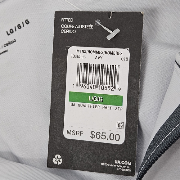 Under Armor half zip windbreaker jacket size large - Picture 8 of 12